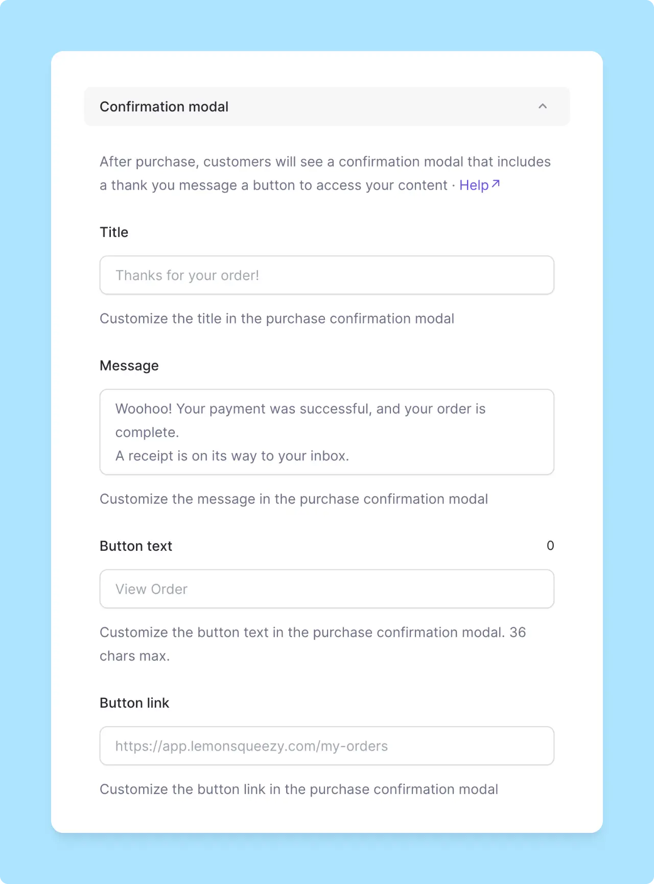 Lemon Squeezy: Redirects