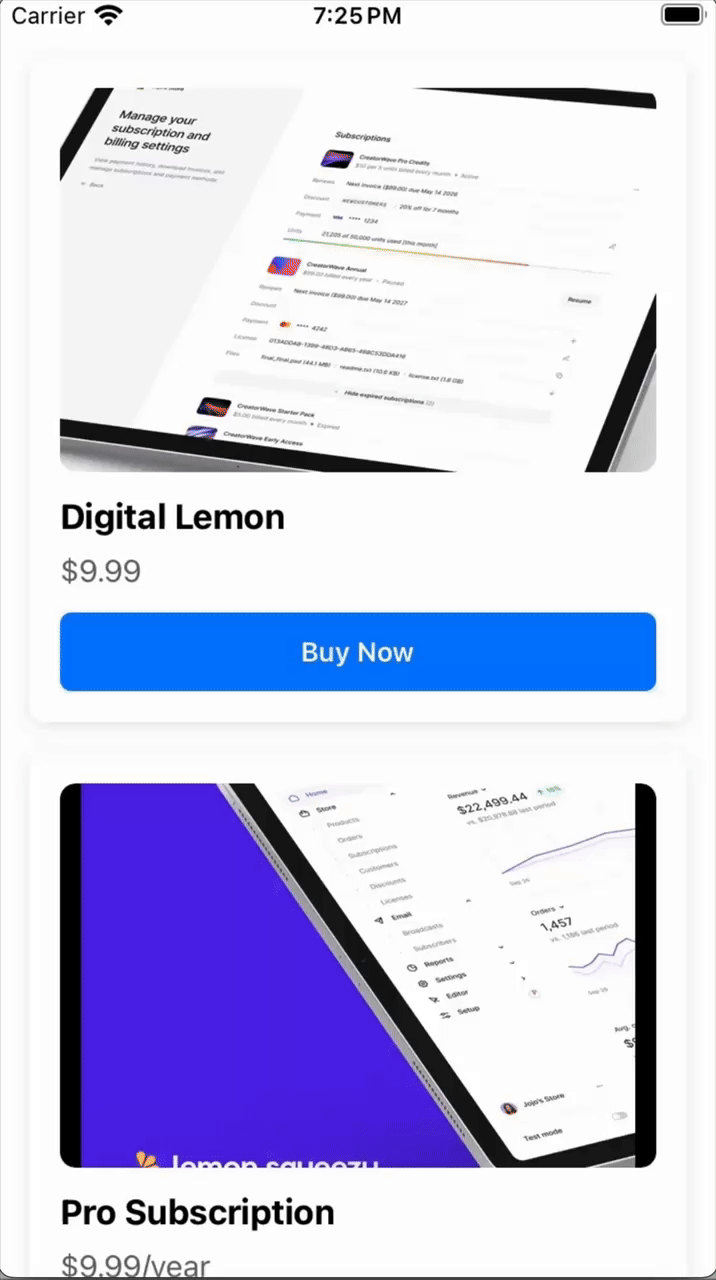 Lemon Squeezy: Plans