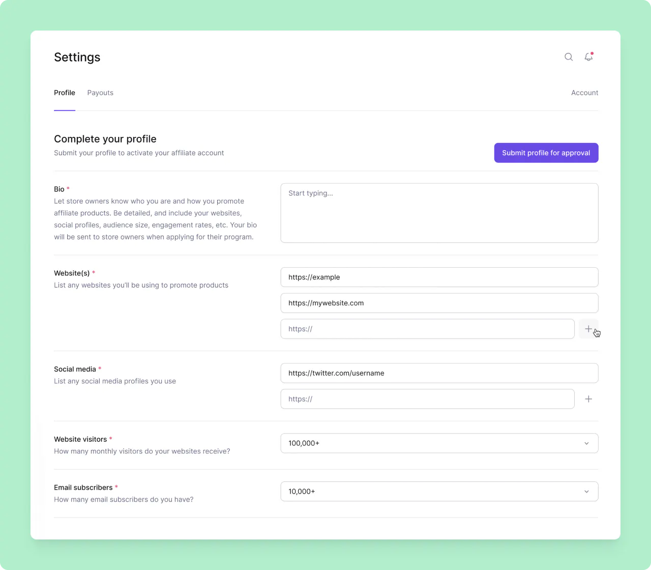 Lemon Squeezy: affiliates apply