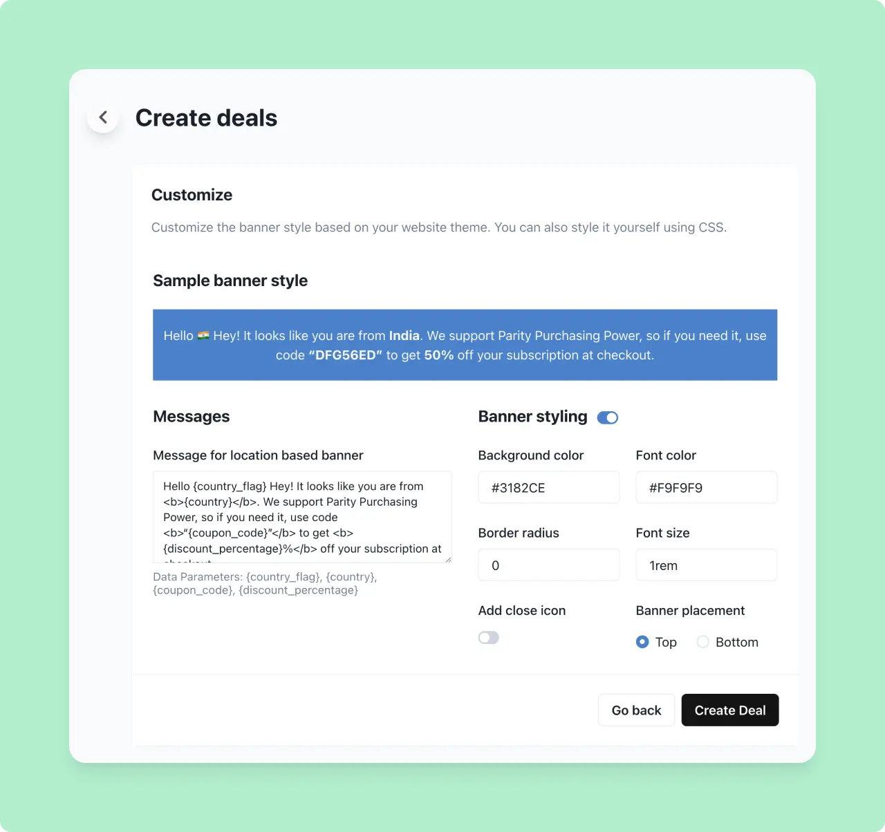 Lemon Squeezy: Parity Deals Banner